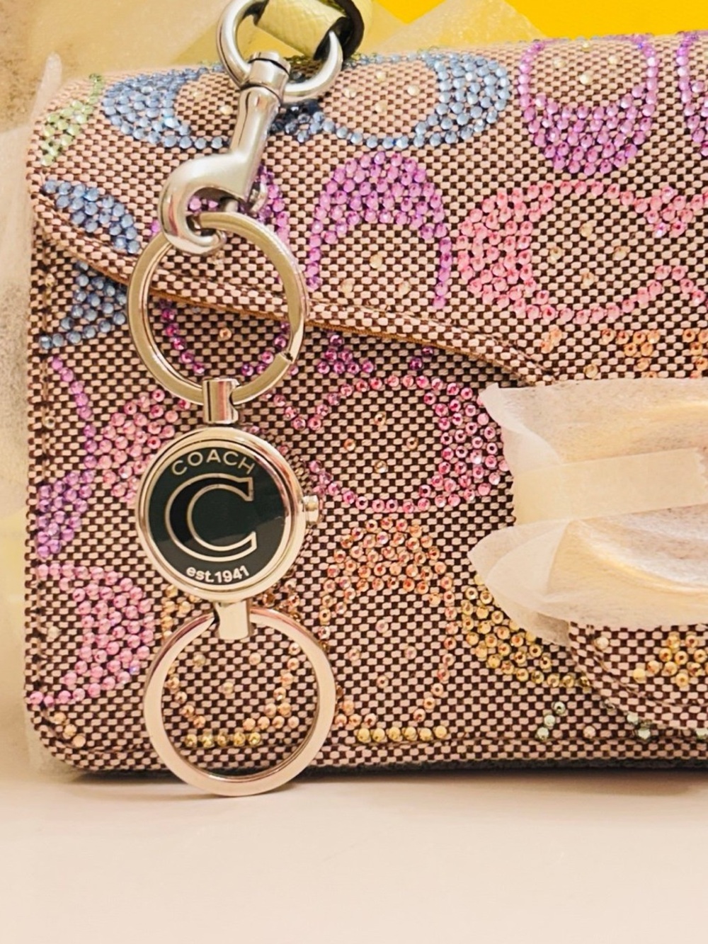 Coach 1941 Valet Keychain/ Bag Charm - Picture 10 of 11